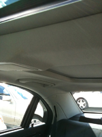 Repaired vehicle ceiling